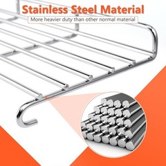 Stainless Steel Grill Warming Rack for Weber Genesis II 300 Series Gas Grills