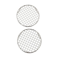 Round Cooking and Cooling Rack 2 Pieces Stainless Steel for Baking Roasting BBQ