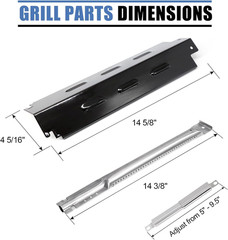 Grill Replacement Parts for Charbroil 463420508 463420509 463420507, Grill Burne
