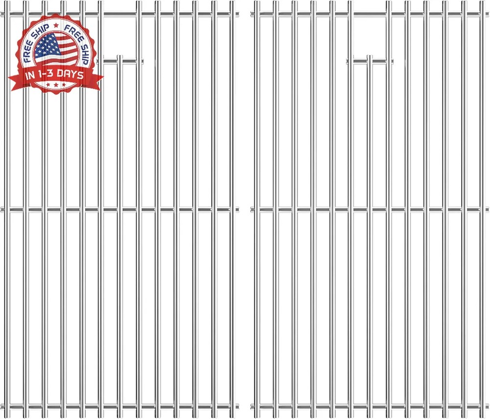 Stainless Steel Cooking Grates 2 Pack 17.5in x 20.5in for Weber Spirit 200 Gas G
