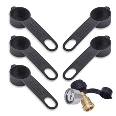 BRBASAP 5 Packs Propane Tank Valve Cover Caps Protective Dust Caps Plugs for LP