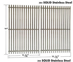 SS cooking grid for Kenmore 616.15902,616.2241001, Weber 2240000, 2341298 models