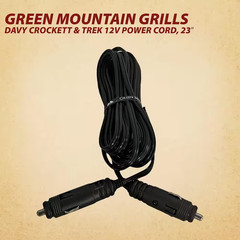 12V Vehicle Power Cord-Gmg Trek and Davy Crockett Grills-23 Ft. Cigarette Lighte