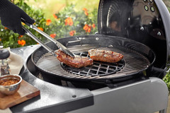 Gourmet BBQ System Sear Grate, Black – Porcelain‑Enameled Cast‑Iron for Perfect