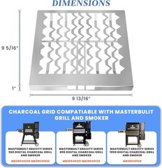 Charcoal Grate Replacement for Masterbuilt Gravity Series 560/800/1050 Grills