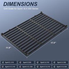 Grates 17.5in for Weber Spirit E310 I II 300 700 Genesis 10003500