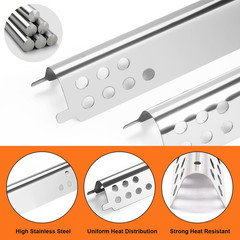 Grill Replacement Parts for Char-broil 2 Burner Crossover Tubes Heat Plates