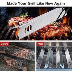 15 inch Grill Heat Shields Replacement for Dyna-Glo 5pcs Heat Tents(SS)