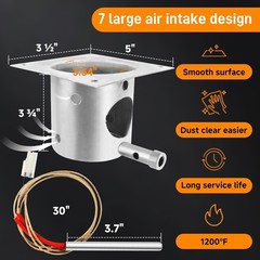 Auger Motor Fan Ignitor Burn Pot Kit for Traeger & Pit Boss Grills