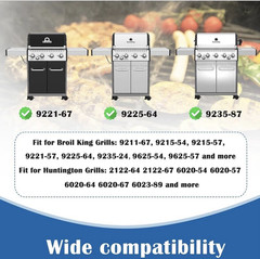 12pc Grill Parts Kit for Broil King Baron 320 340 420 440 490