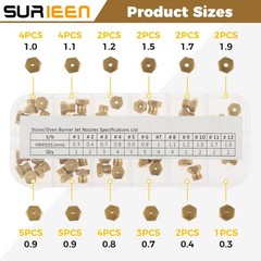 Natural Gas to Propane Orifice Conversion Kit with 36 Replacement Tips