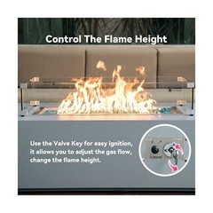 Skyflame 3/4 Inch Stainless Steel Fire Pit Gas Burner Spark Ignition Kit – In…
