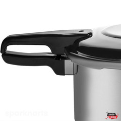 Pressure Cooker Pot 6 Quart Stovetop Aluminum Canner Fast Cook Locking Lid New