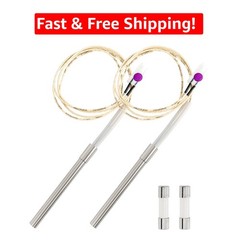 Durable 2 Pack Pellet Grill Igniter Rods – Easy Install for Pit Boss & Camp Chef
