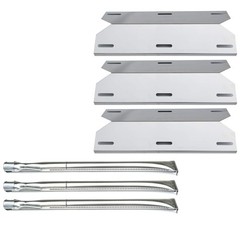 Replacement Grill Burner and Heat Plate Kit for 3 Burner Gas Grills