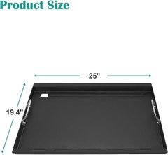 Full-Size Griddle Inserts for Weber Genesis 300 Gas Grills Models 25″x19.4″x3″