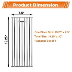 19 1/4″ Stainless Steel Cooking Grid Grates Replacement Parts for 16517 Bull …