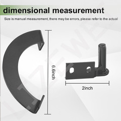 BCA002 Grill Lid Door Stop Arc Right Side & Lid Hinge Kit Compatible with Most