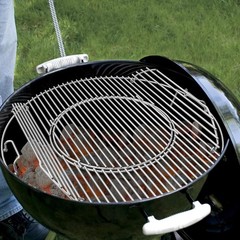 Double-Side Hinged Cooking Grate, Gourmet BBQ System Replaced Grilling Grate fo
