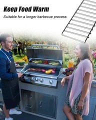 47004 Grill Warming Rack for Bull 30″ Gas Grill, Heavy Duty 304 Stainless Steel