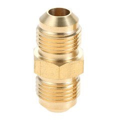 2Pc Brass 3/8″ Male Flare x 3/8″ Male Flare Coupling Fitting Propane BBQ Adapter