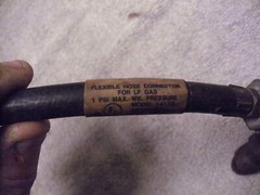 Vintage Gas Regulator & Hose Grand Hall 11″WC 9/86 Regulator & Hose See Picture