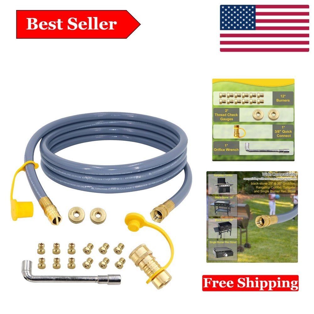 Propane to Natural Gas Conversion Kit for Black-Stone Griddles & More