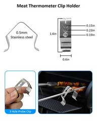 2 Pack Temperature Meat Probe Probe, stainless steel
