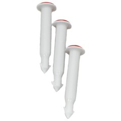 Chef Craft Basic Plastic Pop-up Poultry Thermometer, 2 One Size, White/Red