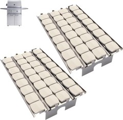 STAINLESS Briquette Tray with Ceramic Briquettes for Lynx LBQ36 LBQ27 LBQ48 LSB1