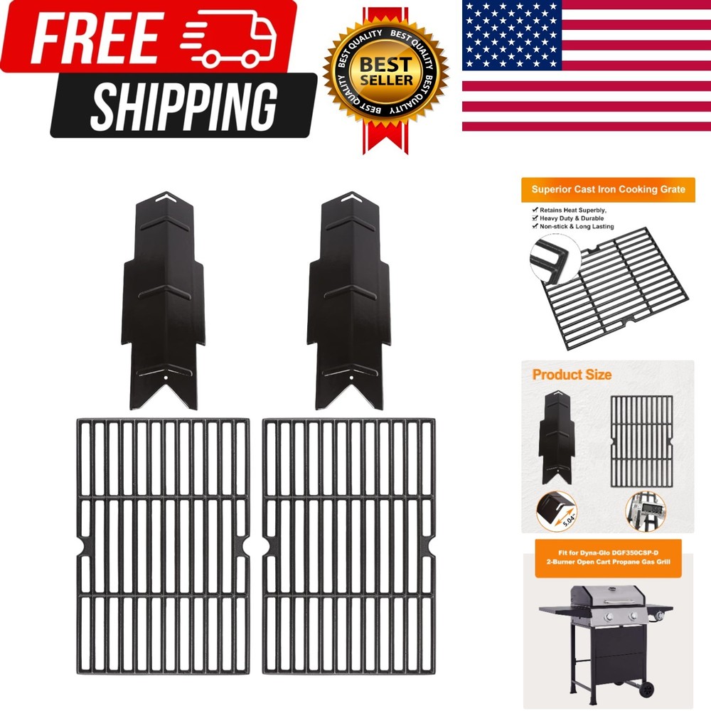 Grill Replacement Parts for Dyna-Glo -D -D, 2-Pack Porcelain Steel Heat Plate…
