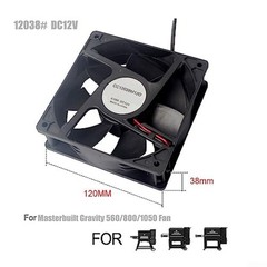 Digital Replacement Fan for Gravity Furnace Series 560 800 1050 Charcoal Grills