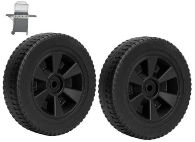7” BBQ Wheels G437-0037-W1 for Charbroil Grill Wheels Replacement Gas2coal