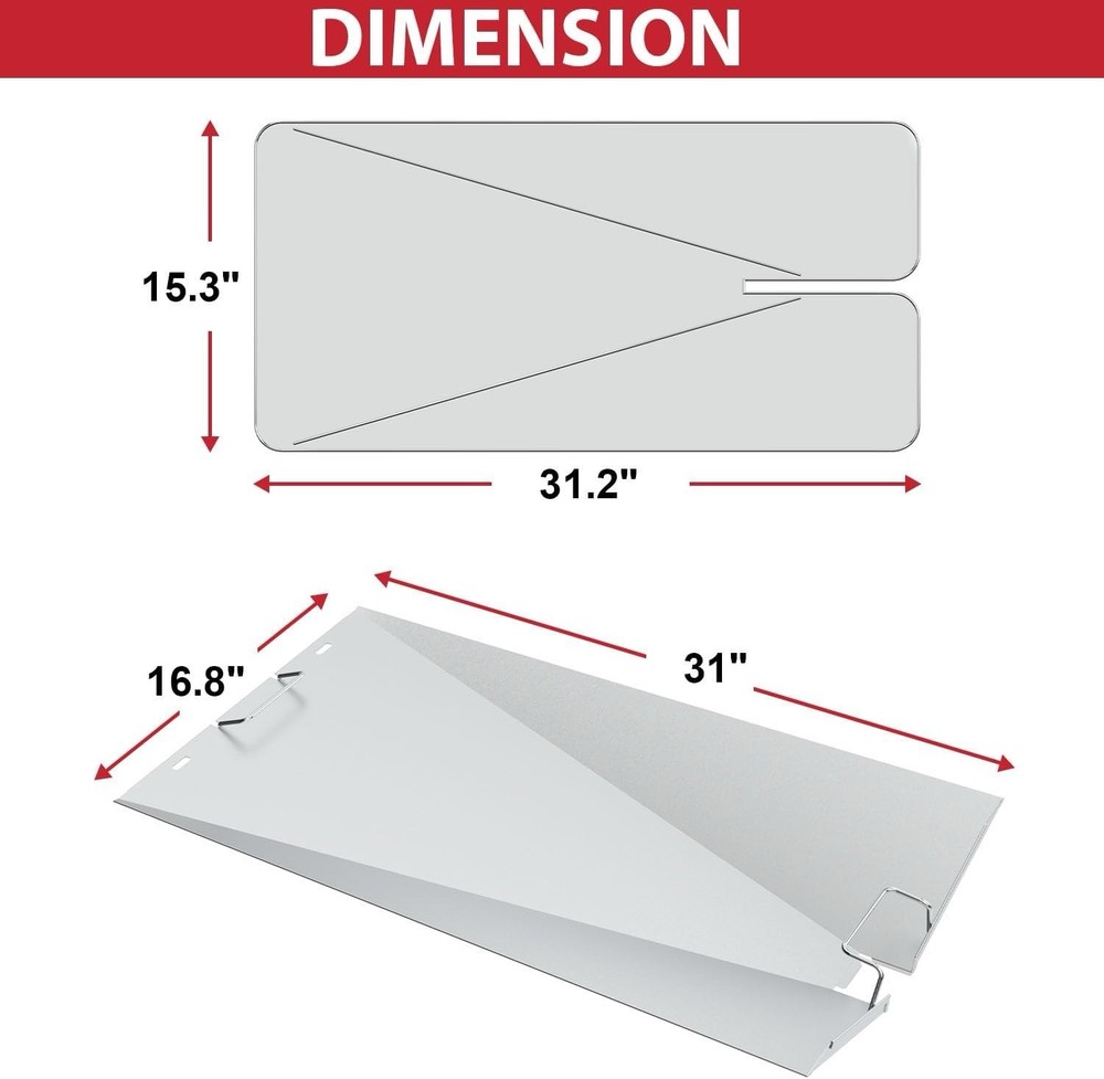 Drip Pan Heat Baffle Drip Tray Liner Traeger Pro 970 TG970 Woodridge Pellet Gril