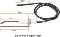 Fire Pit Grill Igniter Kit for Gas Burner System 2 Outlets Ground Wire