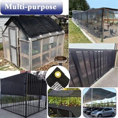 10×30 Ft Shade Cloth for Garden, 90 Black Sun Fabric with Grommets Plants Heat