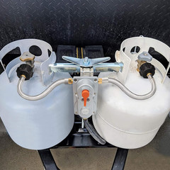 2 Stage Auto Changeover Propane Regulator, LP Double-Stage Regulator For Camper/