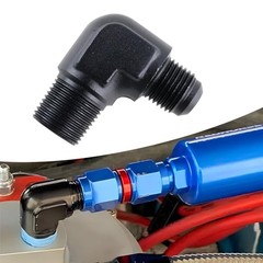 Male Flare to 3/8″ NPT Male 90 Degree Fitting Adapter 6AN 6AN to 3/8 NPT