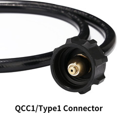 Propane Refill Adapter Hose 48″ with On/Off Control Valve,350Psi High Pressure