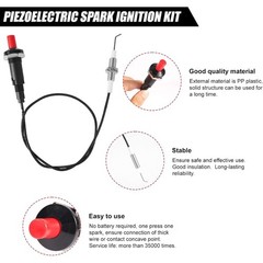 2pcs Piezo Igniter Propane Push Button Threaded Electrode Grill Igniter Kit6181