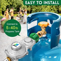 Ggc 2 Stage Propane Regulator Qcc1 3/8 Npt Connector Csa Certified Gas