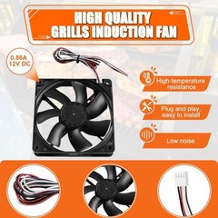 KIT0411 Pellet Grill Induction Fan Motor for Traeger D2 Pro 780 575, Ironwood 65