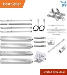 Grill Replacement Parts Stainless Steel Heat Plate Crossover Tube for Gas Grill