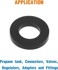 Propane Gas Adapter O-Rings, 10Pcs Propane Tank Gasket, Soft Rubber O-Ring (OD.