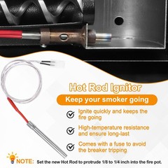 Pellet Grill Replacement Parts Kit Auger Motor Igniter Fan Burn Pot