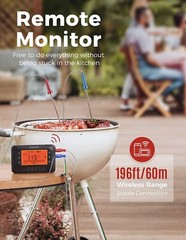 Wireless Meat Thermometer with 4 Probes, Meat Thermometer Digital Iclanda CP248A