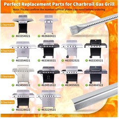 Complete Replacement Set for Charbroil 5/6 Burner Grills
