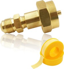 Brass Adapter 3/8 inch Male Flare to 1LB Propane Tank for Torch Mapp Gas