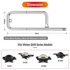 60040 69957 Burner Spare Part Stainless Steel Tube High Quality For Weber