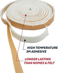 Big Green Egg Replacement Gasket Kit – 12ft, High Temp Fiberglass & 3M Adhesive